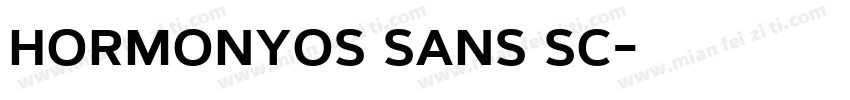 hormonyos sans sc字体转换
